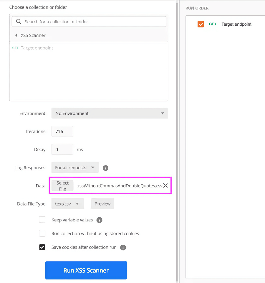 Data file type will be chosen automatically