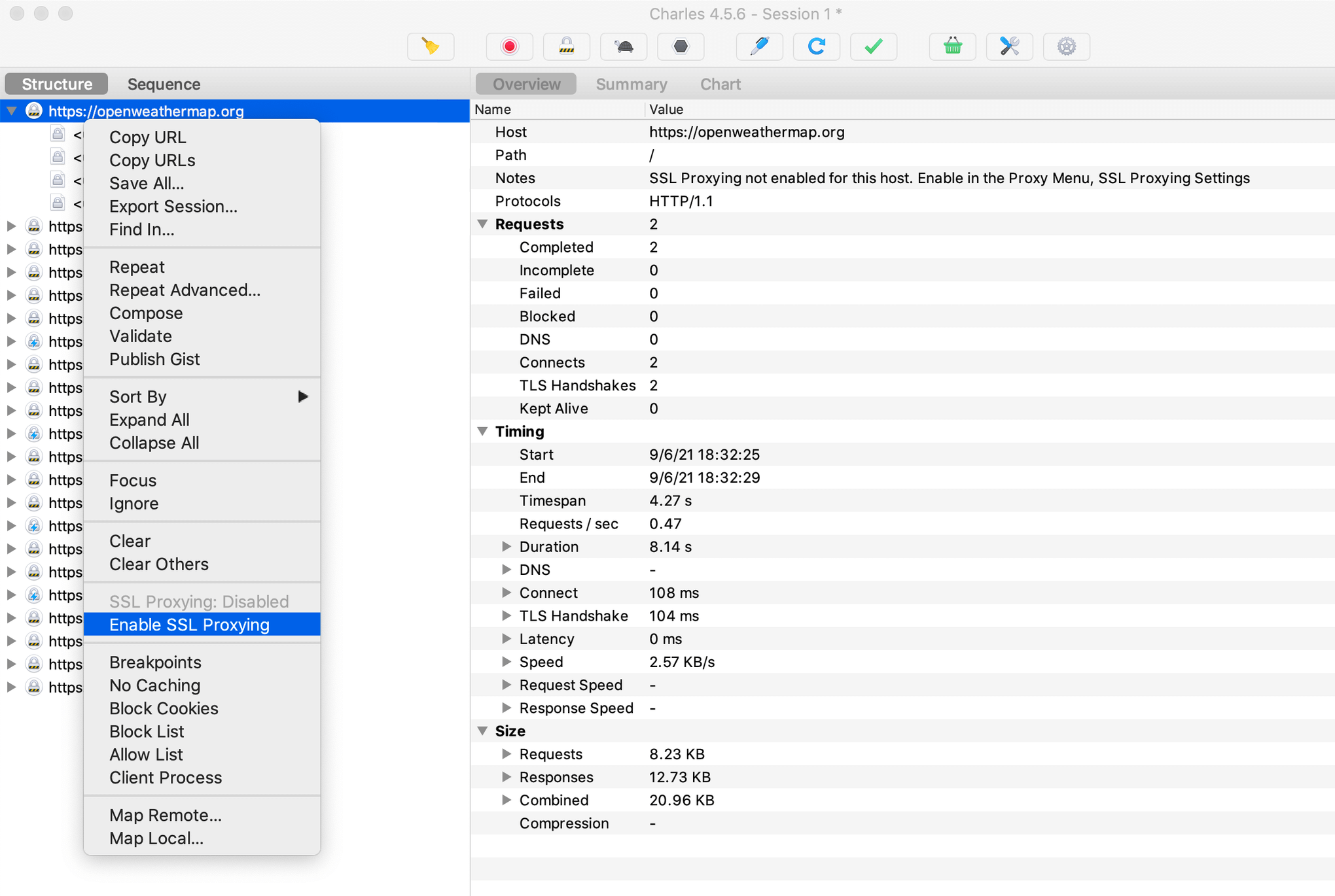 Enable SSL Proxying