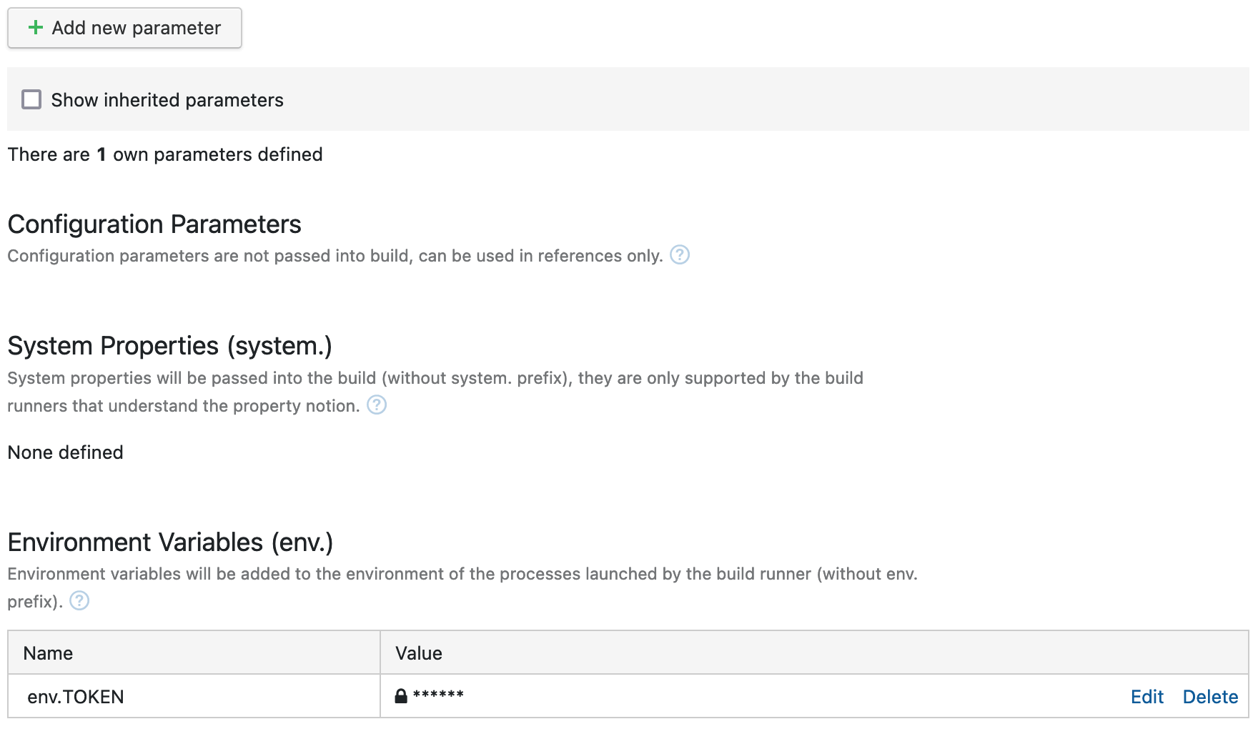 Environment Variable and hidden value