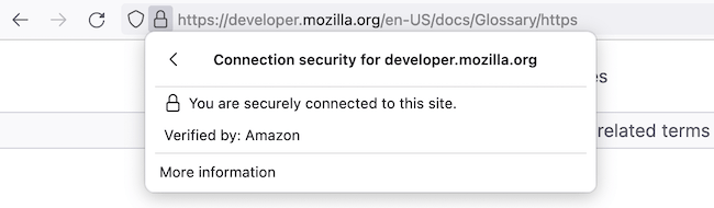 Firefox Connection security