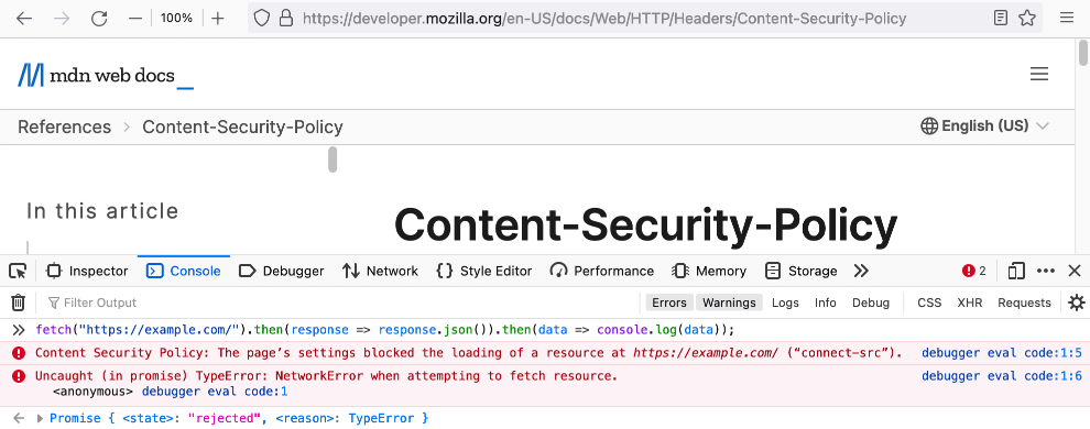 Content Security Policy