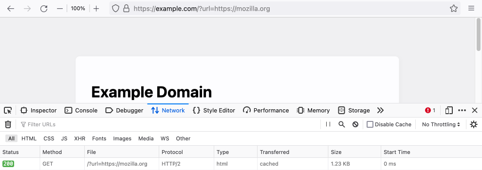 No redirection through GET parameter in URL