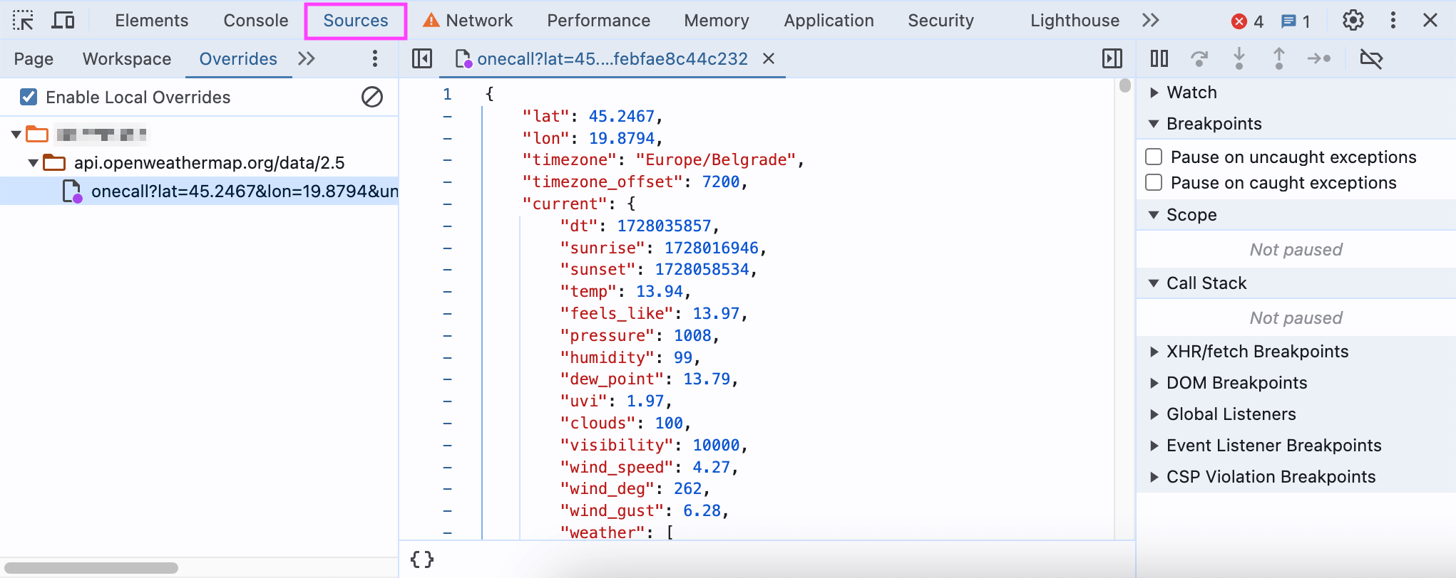 Chrome 03. DevTools Sources tab